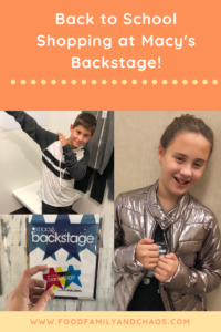 back to school shopping at macy's backstage