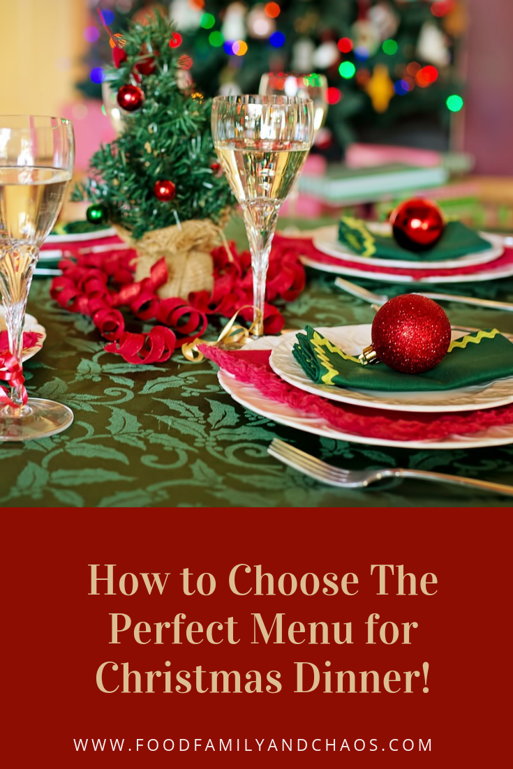 how to choose the perfect menu for christmas dinner