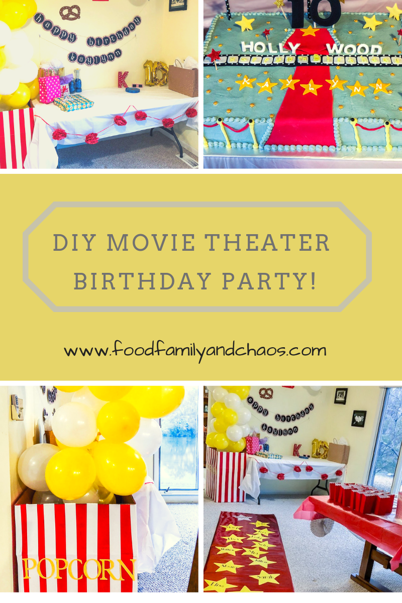 diy movie theater birthday party