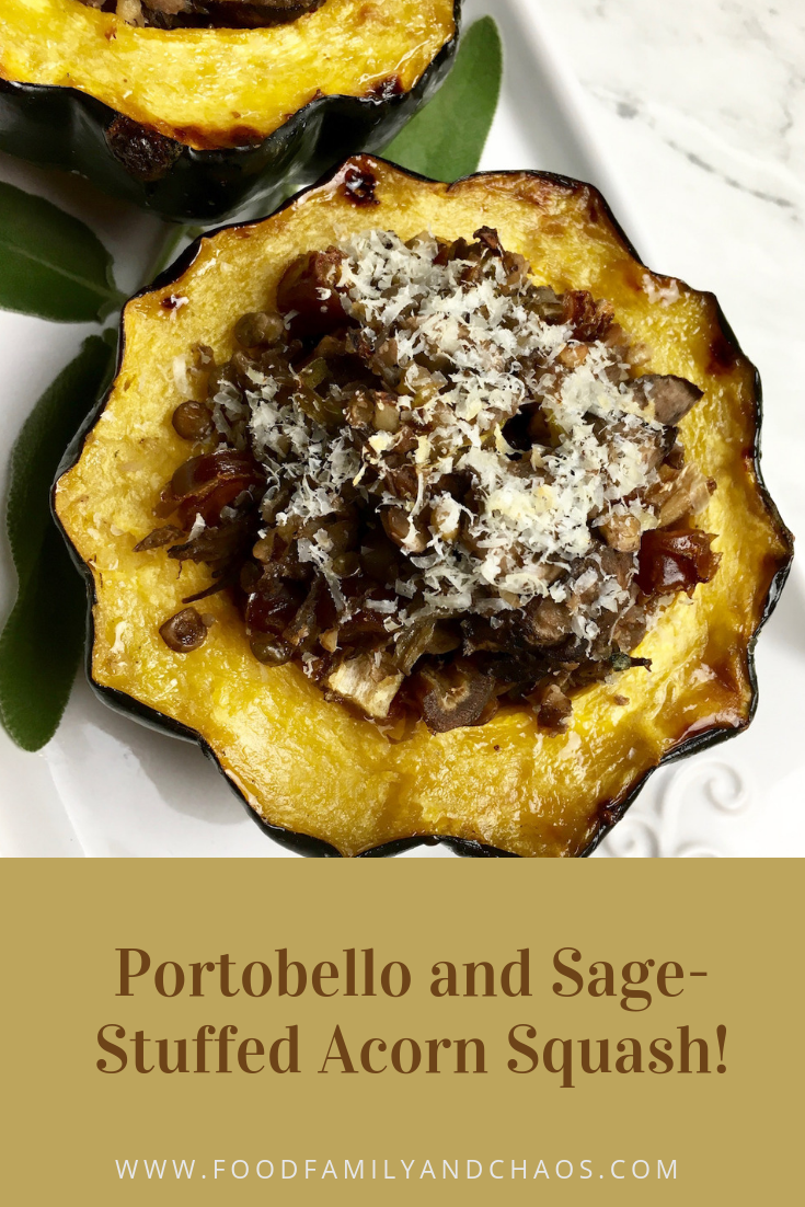 Portobello and Sage-Stuffed Acorn Squash!