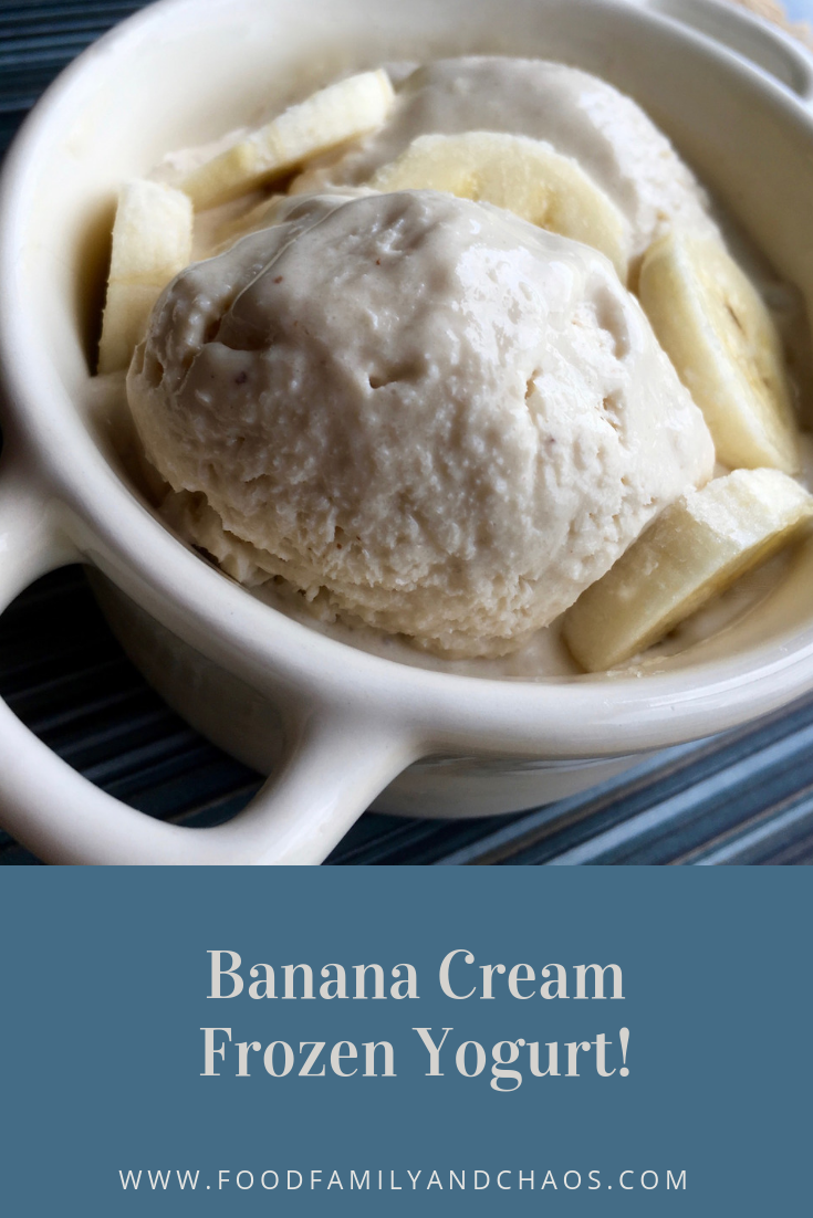 Banana Cream Frozen Yogurt!