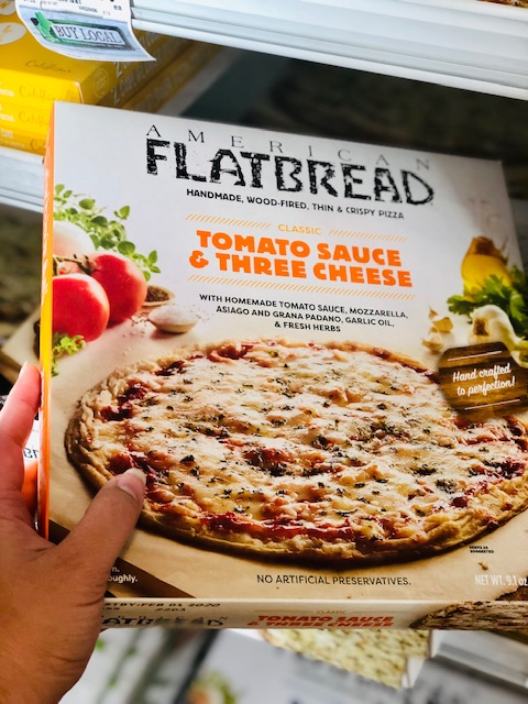 The perfect camping dinner with american flatbread pizza