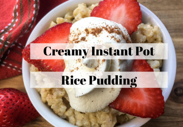 creamy instant pot rice pudding