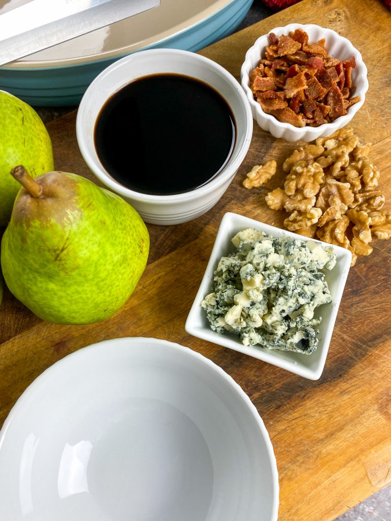 Roasted Pears with Blue Cheese & Walnuts